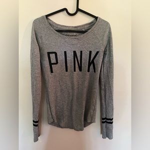 PINK long sleeve thermal sleep top